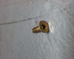 Cross slit flat head screw M4x12 DIN965